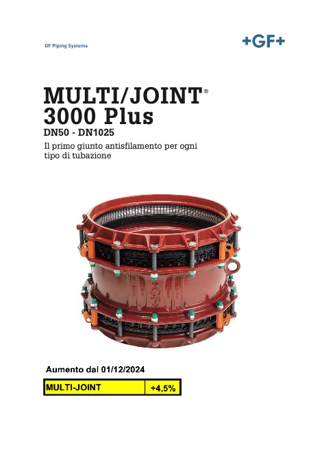 Georg Fischer - Preisliste MULTI/JOINT 3000 Plus