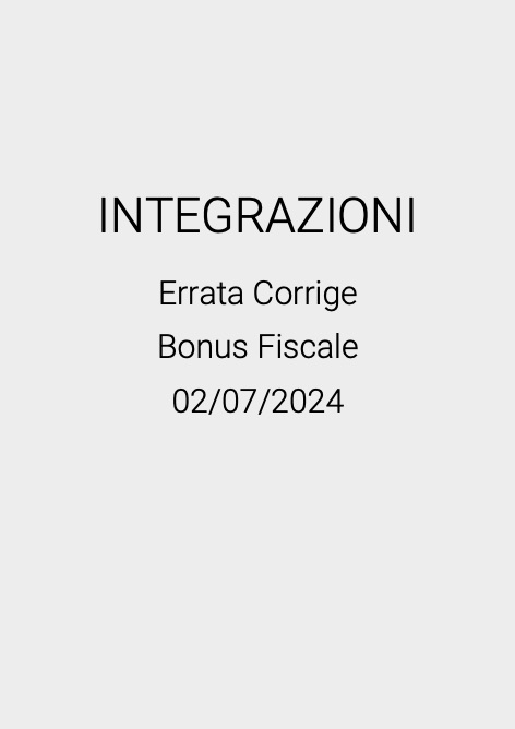 Baxi - Liste de prix INTEGRAZIONI