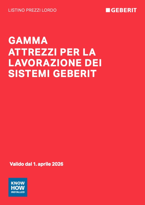 Geberit - Listino prezzi Attrezzi | Aprile 2026 (rev. 06/2026)