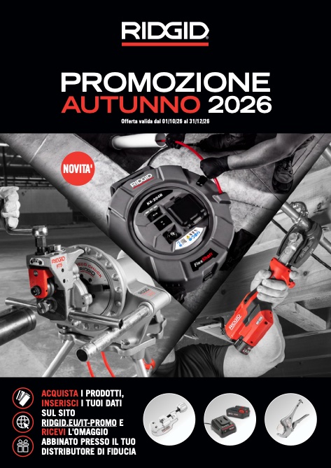 Ridgid - Listino prezzi Novità | Autunno 2026