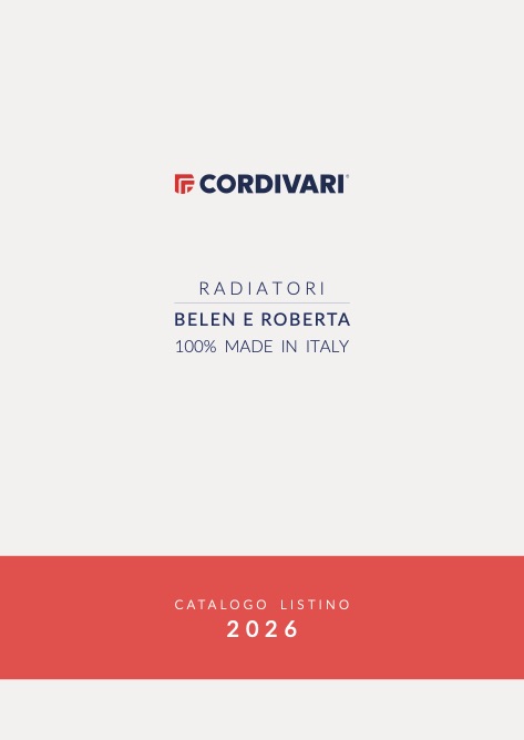 Cordivari - Listino prezzi BELEN - ROBERTA E ROBERTA ELETTRICO