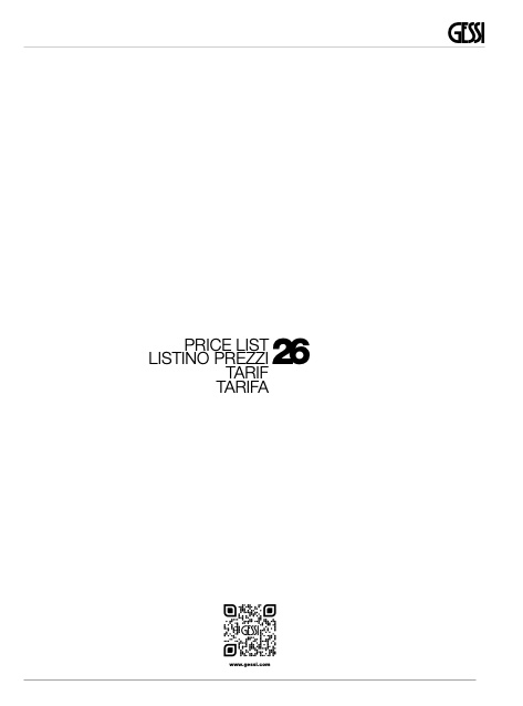 Gessi - Listino prezzi 26