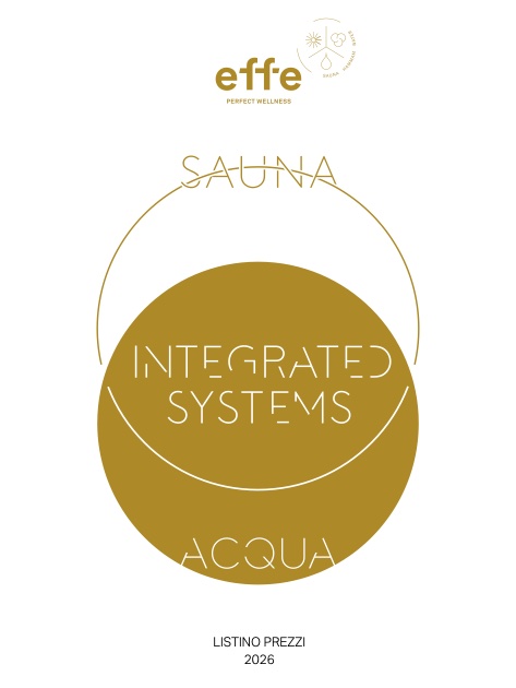 Effe - Listino prezzi Sauna | Sistemi integrati | Acqua-