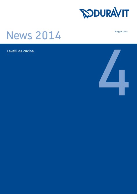 Duravit - 价目表 4 - Lavelli da cucina News 2014