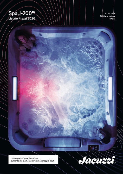 Jacuzzi - Listino prezzi Spa Swim Spa J-200