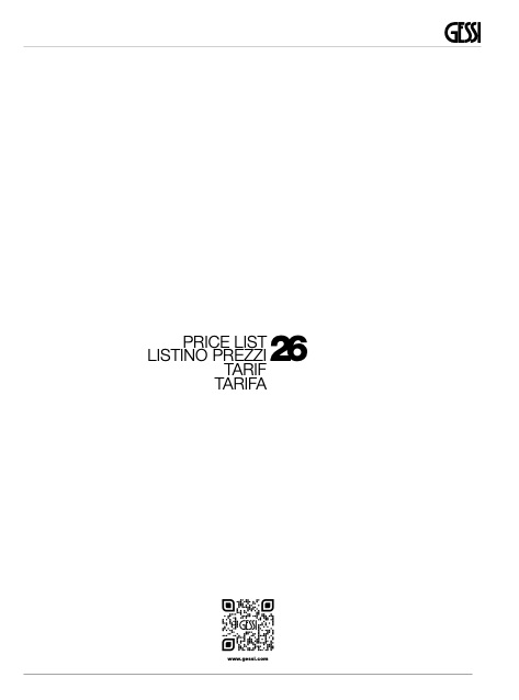 Gessi - Listino prezzi 26
