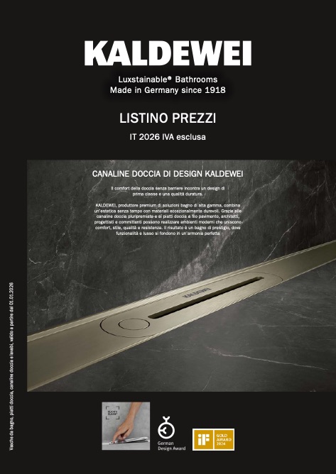 Kaldewei - Listino prezzi Aprile 2026