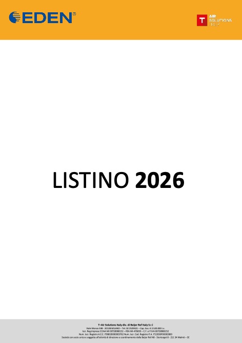Toshiba Italia Multiclima - Listino prezzi 2026 - Rev. 1