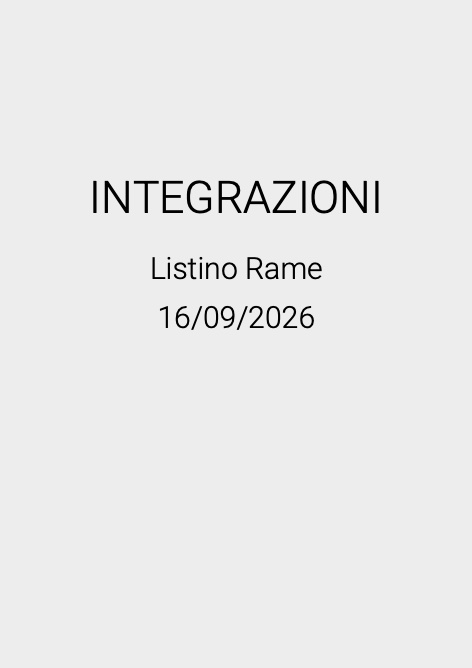 Tecnosystemi - Liste de prix Integrazioni 2026 | Rame