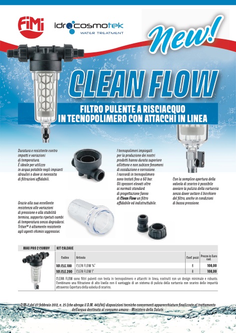 Fimi - Lista de precios CLEAN FLOW