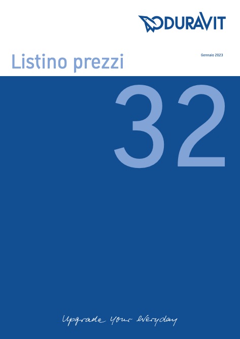 Duravit - Preisliste 32 | Gennaio 2023