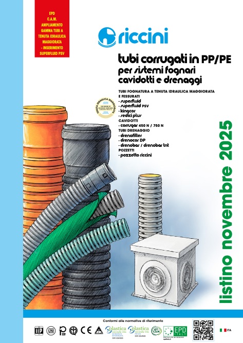 Riccini - Listino prezzi Tubi corrugati in PE/PP