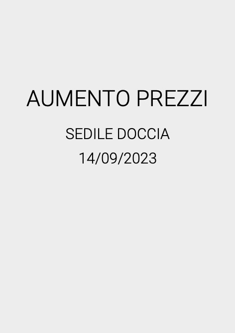 Colombo Design - Preisliste AUMENTO PREZZI