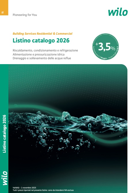 Wilo - Liste de prix Maggio 2026