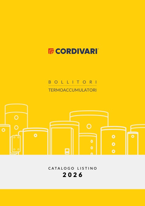 Cordivari - Listino prezzi Listino Bollitori e Termoaccumulatori 2026