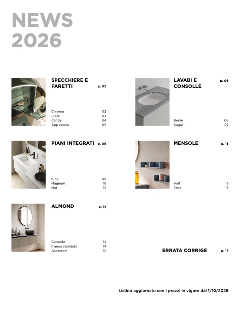Arbi Arredobagno - Liste de prix News 2026