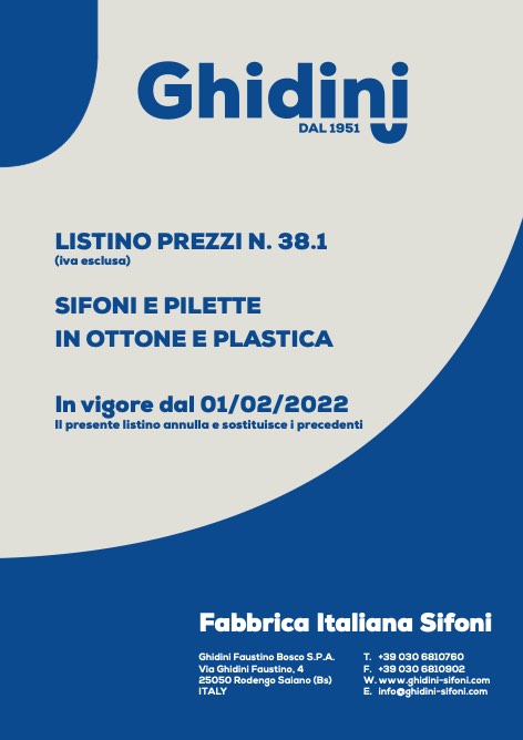 Ghidini - Preisliste 38.1