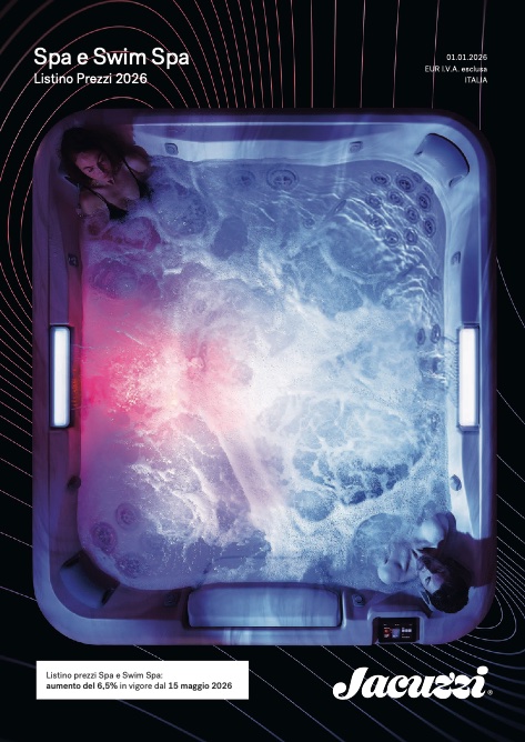 Jacuzzi - Listino prezzi Spa e Swim Spa