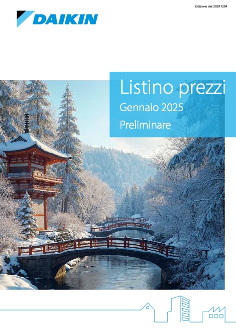 Daikin Riscaldamento - Listino prezzi Preliminare 2025