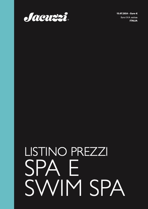 Jacuzzi - Preisliste Spa e Swim Spa