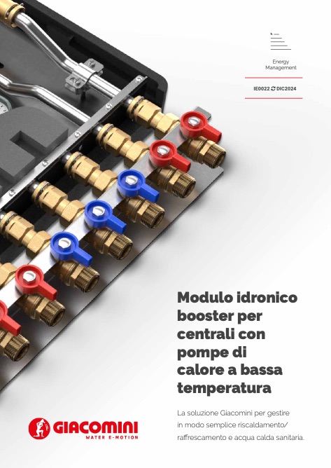 Giacomini - Catalogo Modulo idronico booster per centrali con pompe di calore a bassa temperatura
