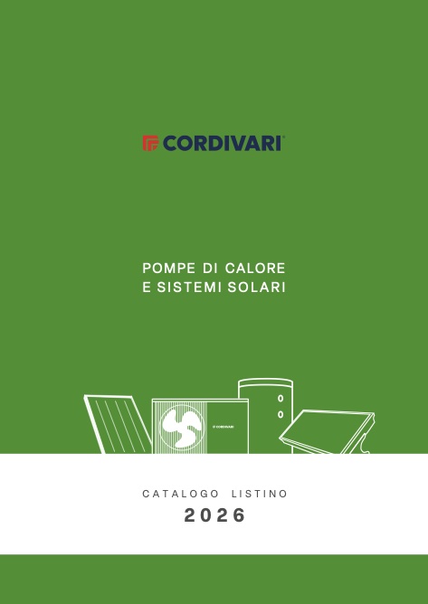 Cordivari - Listino prezzi POMPE DI CALORE E SISTEMI SOLARI