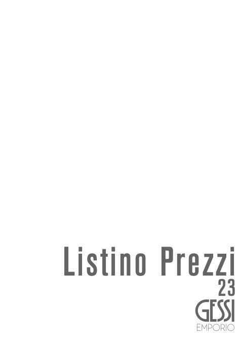 Emporio Gessi - Preisliste Emporio 23