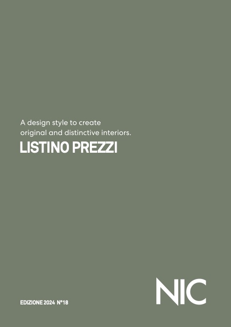 Nic Design - Price list EDIZIONE 2024 N°18