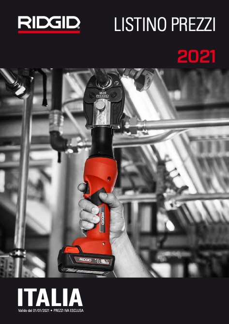 Ridgid - Liste de prix 2021