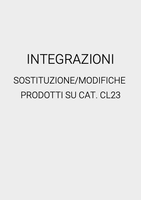 Idral - 价目表 INTEGRAZIONI