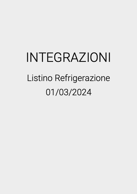 Wigam - Preisliste INTEGRAZIONI