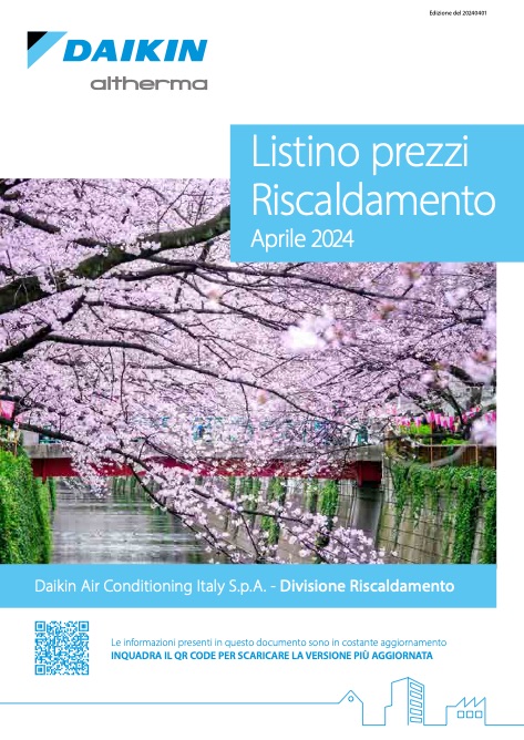 Daikin Riscaldamento - Listino prezzi Aprile 2024