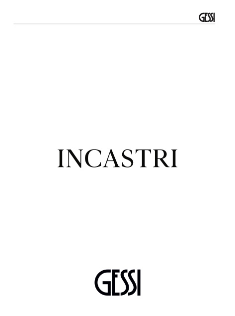 Gessi - Lista de precios INCASTRI