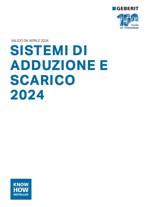 Geberit - Liste de prix Adduzione e scarico