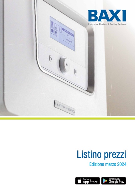 Baxi - Listino prezzi Marzo 2024